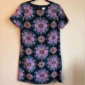 J. Crew floral gallery mini shift dress